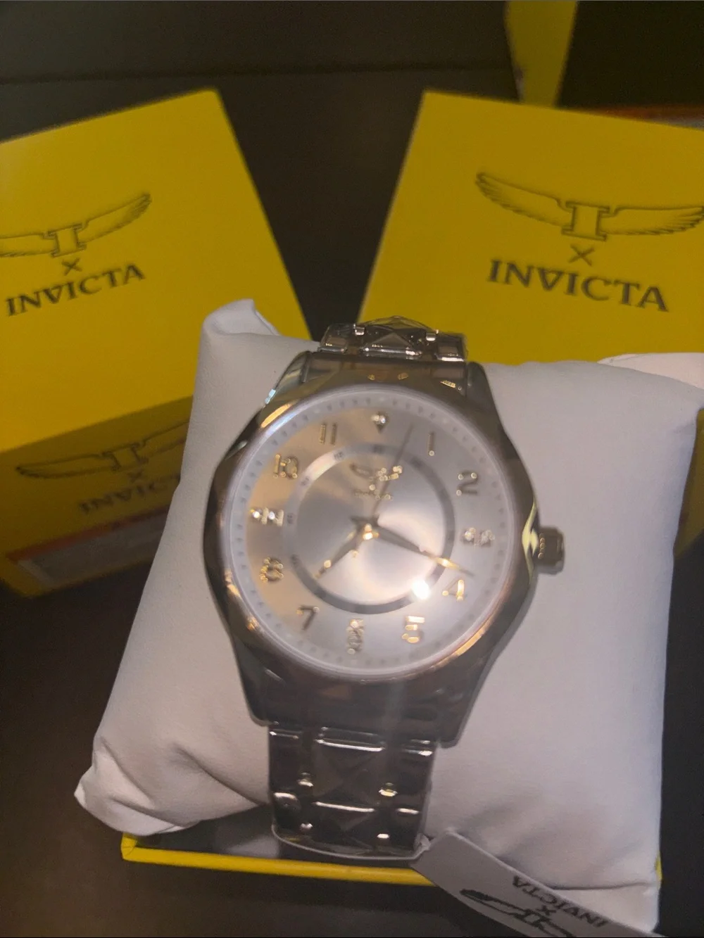 Invicta Unisex Two-Tone Gold and Silver Bracelet Watch
